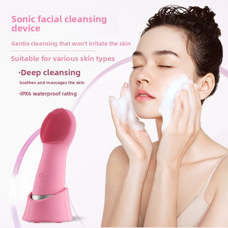 Electric Silicone Facial Cleansing Device